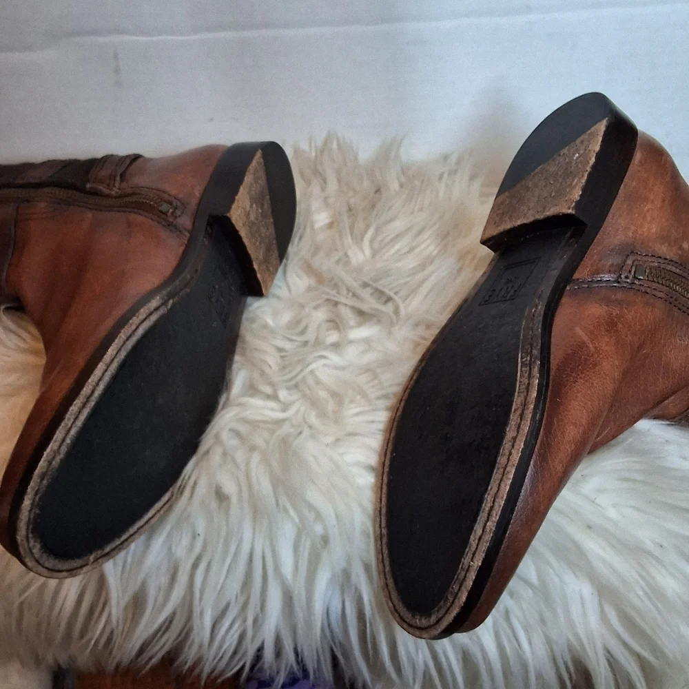 Frye Tall Anna Gore Side Zip Boots 6.5